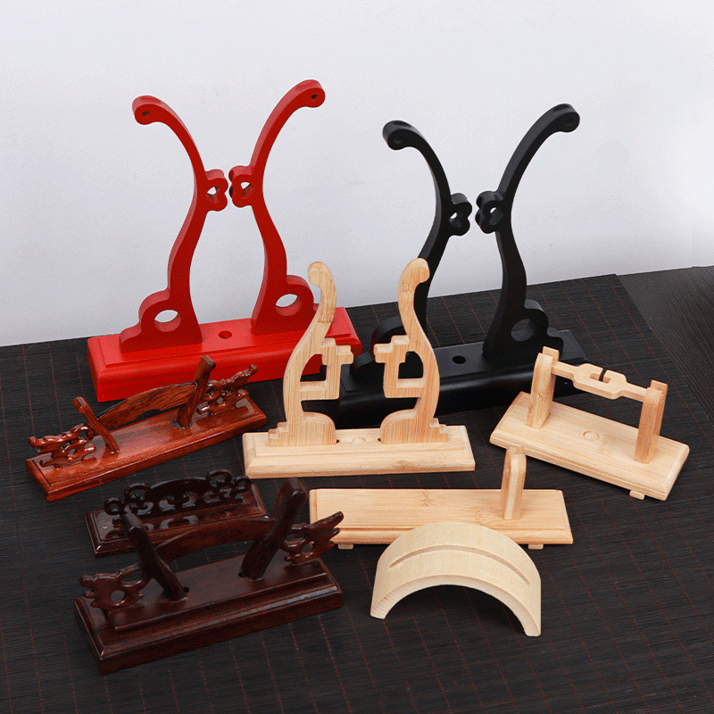 Fan Rack Folding Fan Group Fan Holder Bamboo Stand Fan Base Chinese Style Ancient Style Classical Palace Fan Display Rack