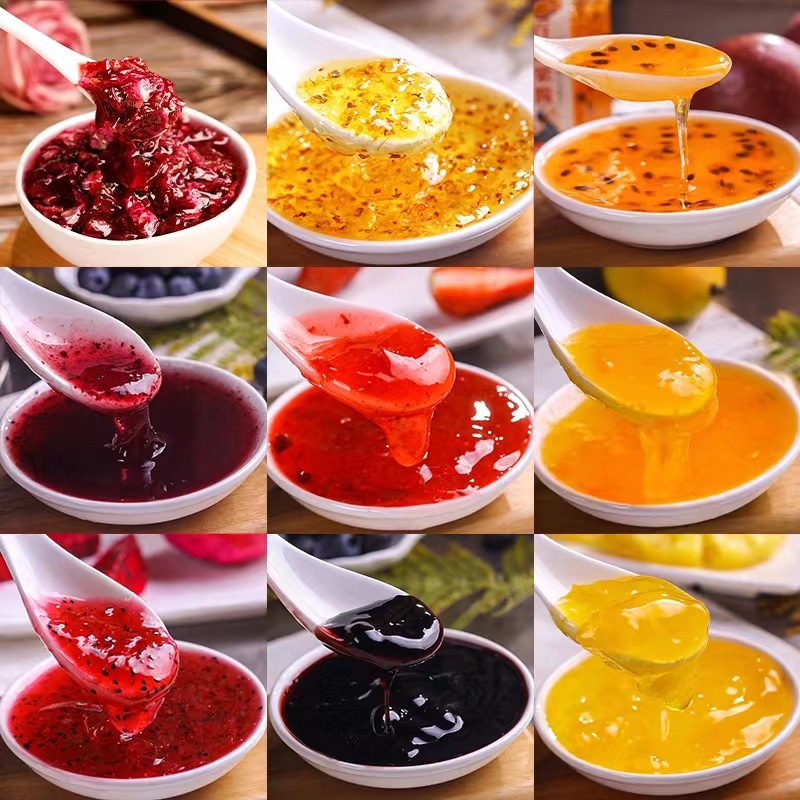 Early Yunnan jam commercial osmanthus sauce rose sauce passion fruit sauce strawberry sauce bowl cake ice powder ingredients wholesale
