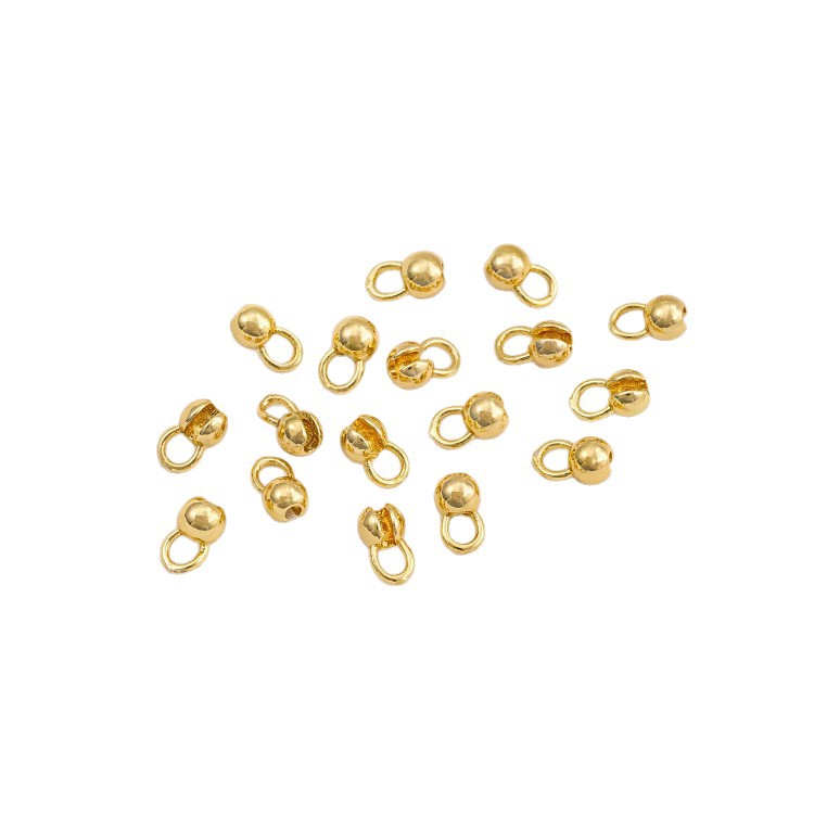 18K Gold-Filled Color-Preserving Positioning Bead Clasp Flower Bud End Clasp Handmade DIY Bracelet Necklace Connector Jewelry Accessories