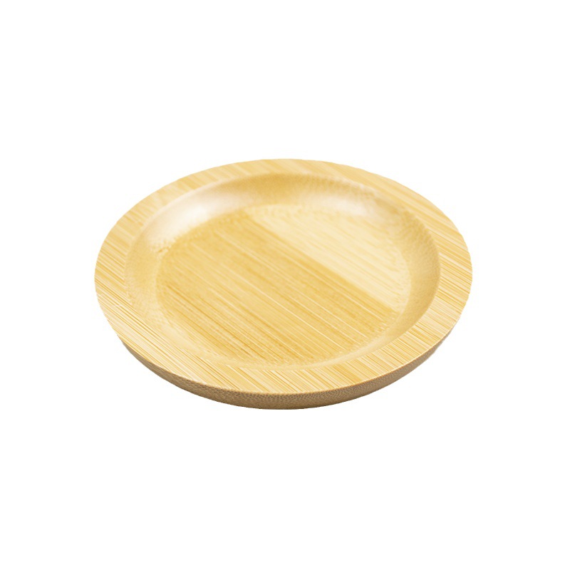 In-Stock Bamboo Groove Simple Coasters for Living Room, Household Heat Insulation Pads, Hotel Round Cup Holders, Tea Set Anti-Scald Coasters