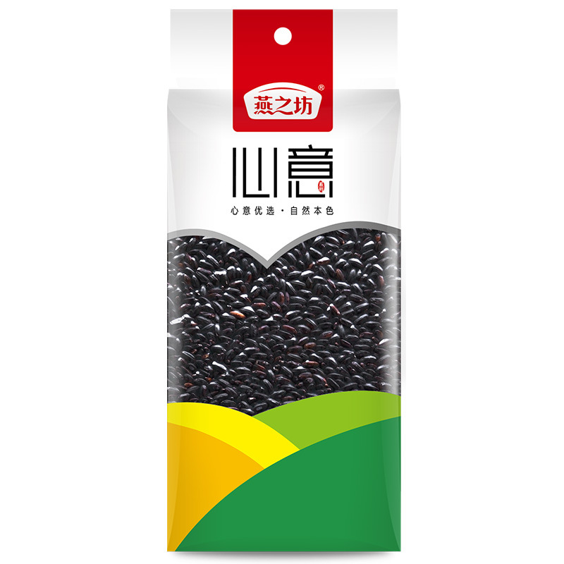 Yanzhifang Black Rice Wholesale Cereals Northeast Black Fragrant Rice Coarse Cereals Porridge Low Heat Bags 470g