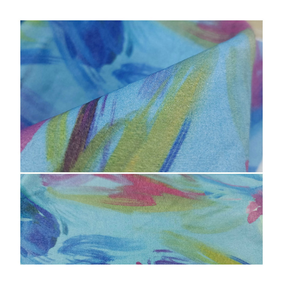 Wholesale cotton digital printing processing polyester nylon colored canvas direct injection reactive digital printing paint transfer