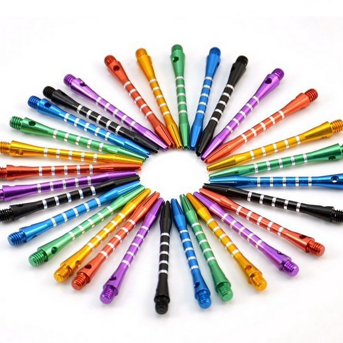 Spot 2BA color engraved aluminum alloy dart Rod 5 average line metal rod aluminum rod standard thread 53mm