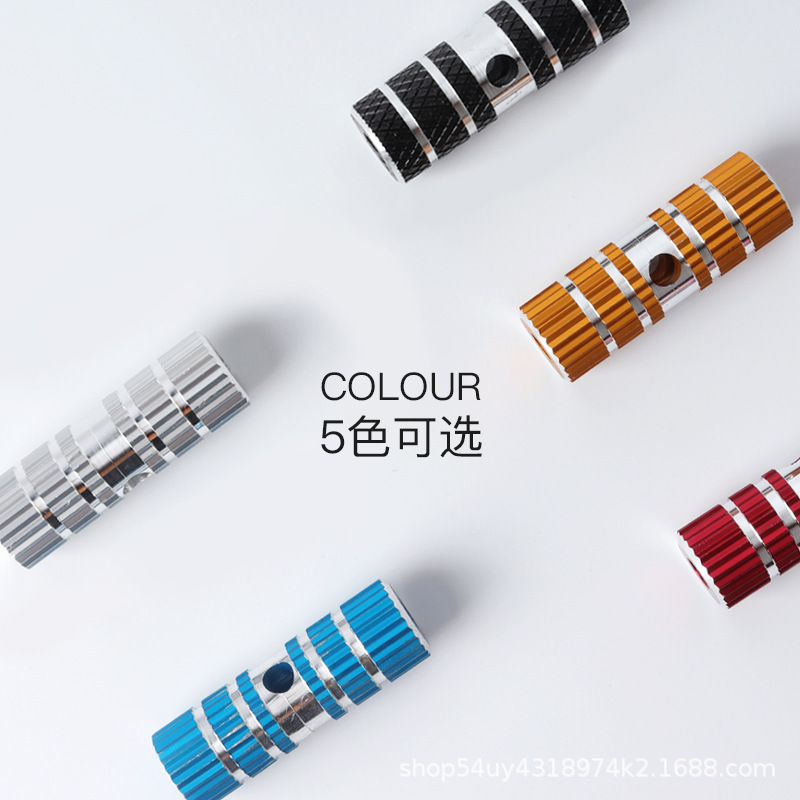 Bicycle Pedals Solid Aluminum Alloy Rear Axle Pedal Accessories Rocket Launcher Mountain Bike Round Foot Post Wholesale