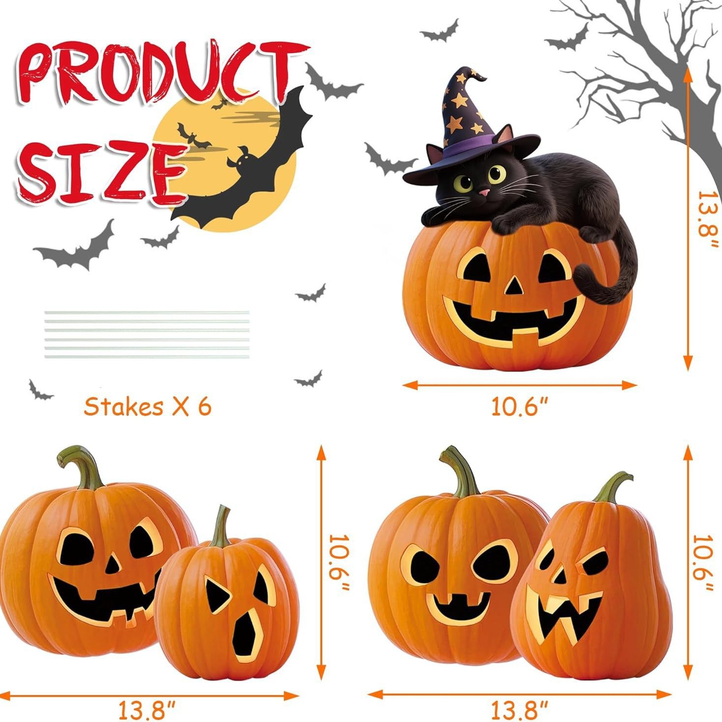 Halloween New Pumpkin Lantern Halloween Decorations Amusement Park Outdoor Layout Props Shopping Mall Display Window Display