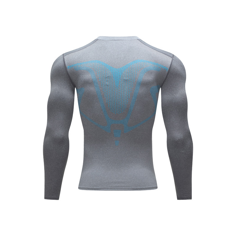 Basketball Sports Long Sleeve Men's Tight Clothes Men's Training Base Shirt Sports Sweat Absorbing Top Fitness Clothes Running Track and Field