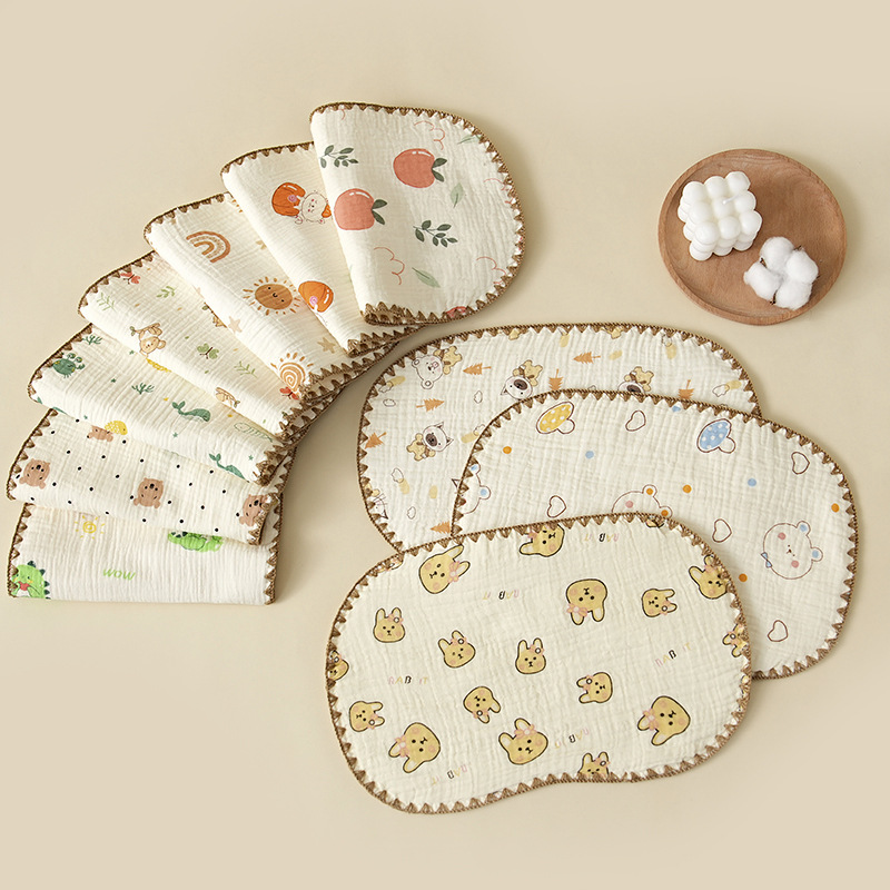 10-слойная марлевая подушка облака для новорожденных, форма облака, плоская подушка для детей, впитывающая пот, дышащая подушка