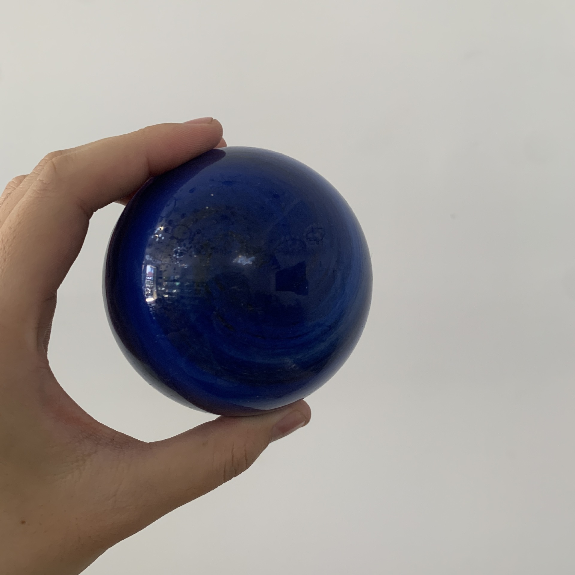 Customized Sapphire Blue Black Wandering Earth Glass Accessories Hand-Blown Glass Lighting Accessories Source Factory