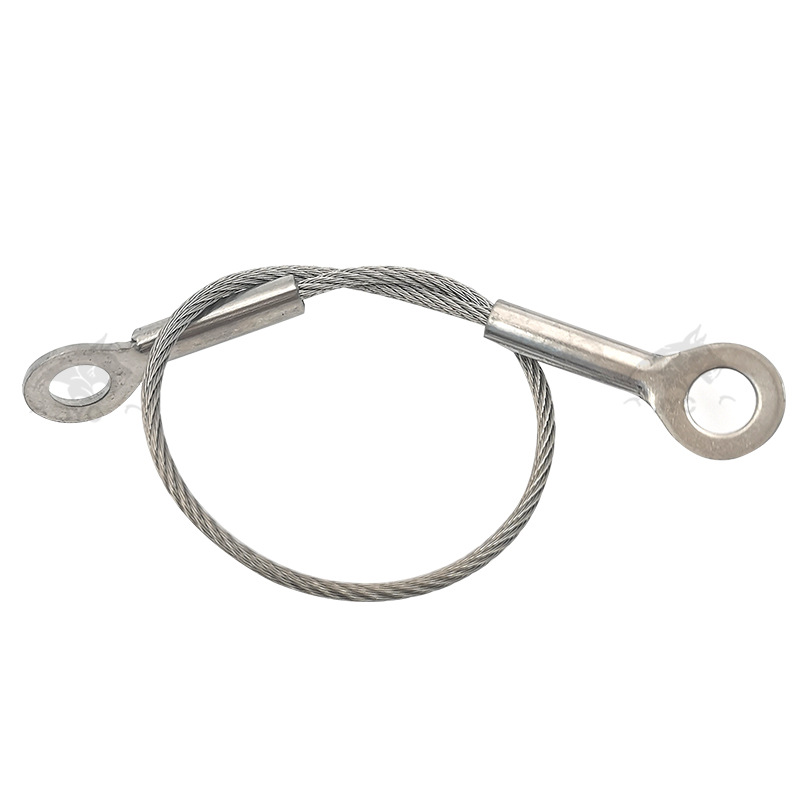 Wire rope 304 stainless steel terminal galvanized coated wire rope pressed aluminum sleeve lighting hardware wire wire wholesale