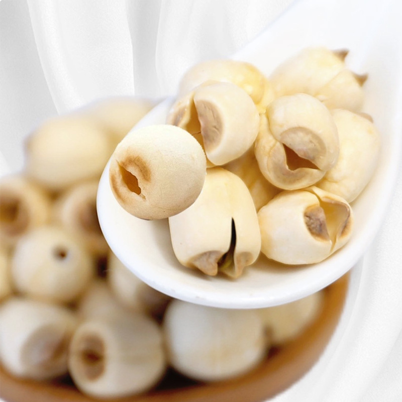 Xiangtan Coreless Lotus Seeds, Dried Lotus Seeds Without Core, Sulfur-Free Lotus Seeds with Core, Crispy Wholesale Specialty, Large Particles, New Stock