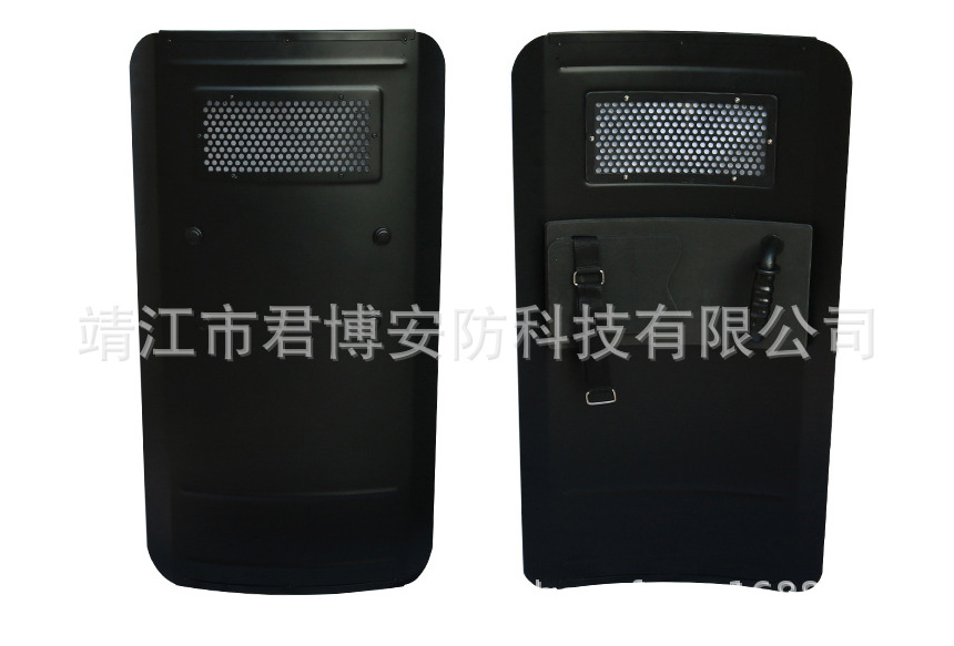 Aluminum Alloy Shield Black Metal Riot Shield Security Equipment Square Handheld Shield Can Be Customized