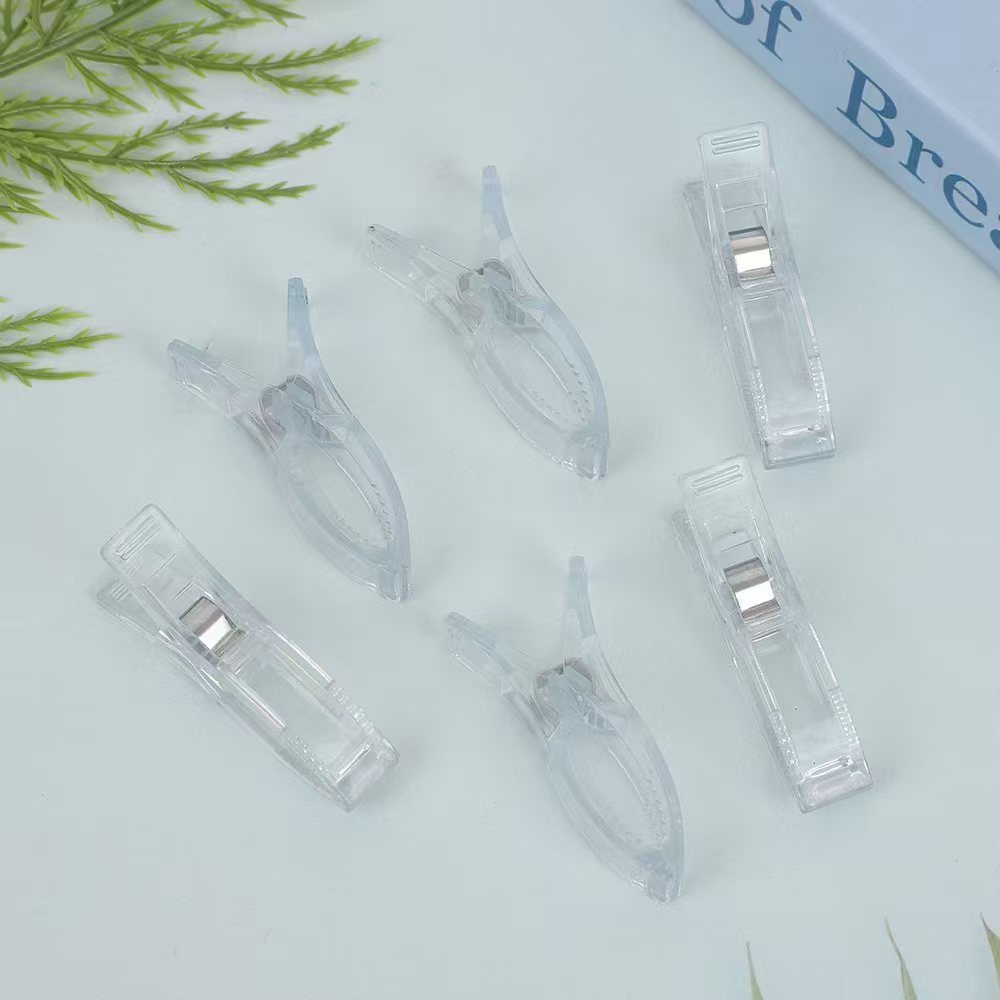 Клипса для позиционирования края, прозрачная, для шитья, пластиковая