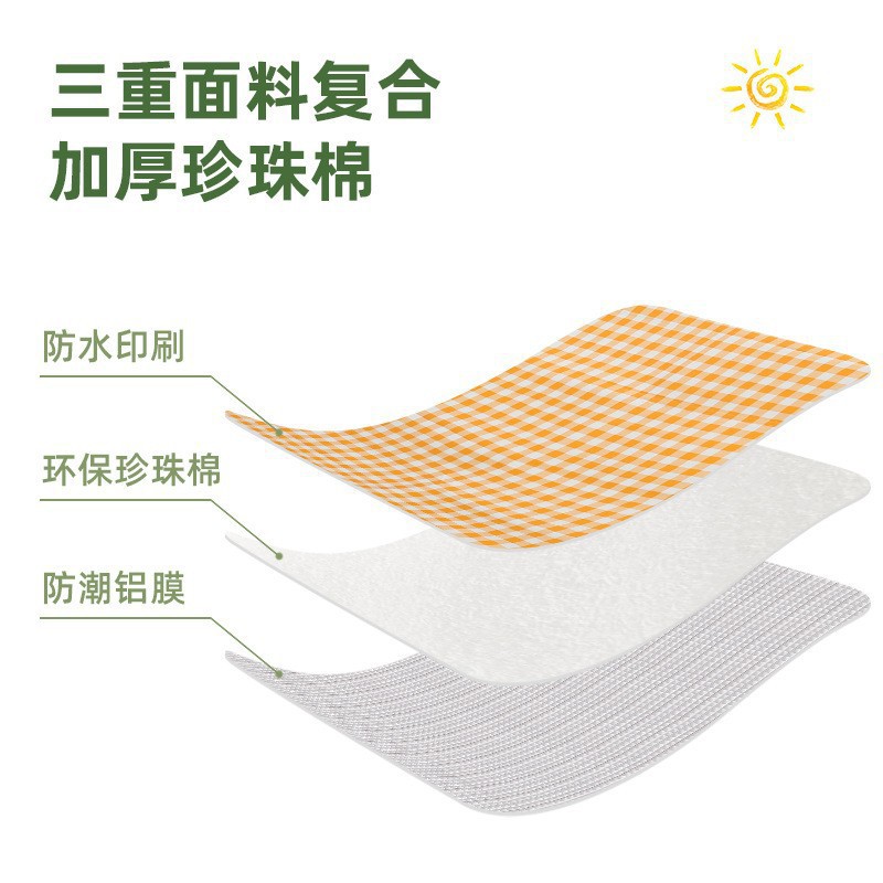 Tourism Team Building Floor Mat Pearl Cotton Aluminum Film Mat Outdoor Moisture-Proof Mat Camping Tent Sleeping Mat Aluminum Foil Picnic Mat Wholesale
