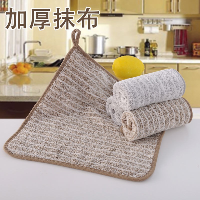 Салфетка из бамбукового угля, несмачивающая, без ворса, впитывающая, для уборки на кухне