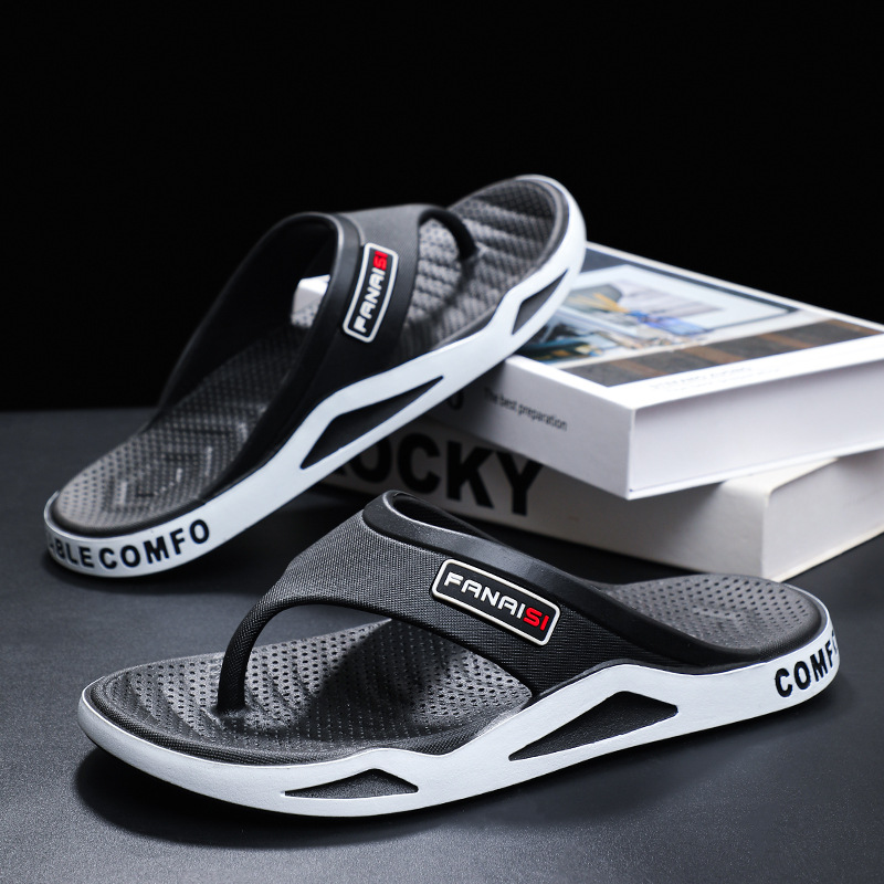 Кросс-бордерные шлепанцы для мужчин летние для активного отдыха мягкое дно толстая подошва износостойкие повседневные модные шлепанцы оптом