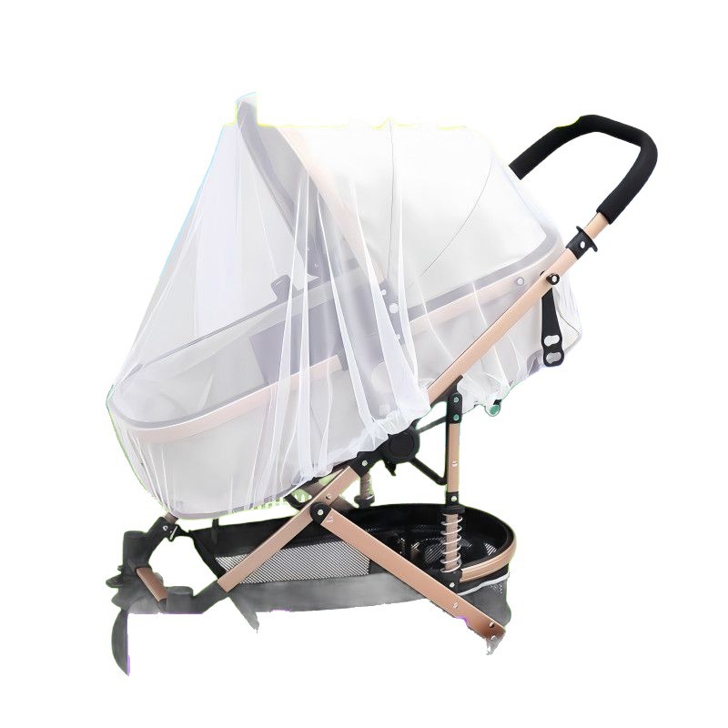 Baby Stroller Mosquito Net Full-Cover Universal Elastic Band Stroller Mosquito Net Stroller Mosquito Net Insect-Proof and Anti-Mosquito Cover