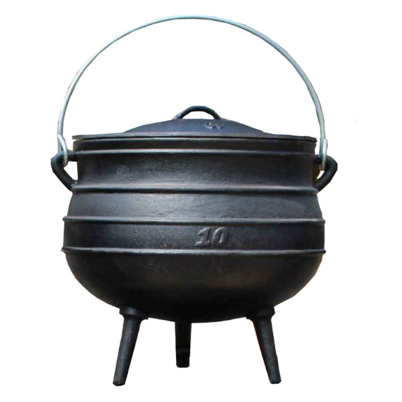 Alce cast iron South African pot incense burner pot camping hanging pot stew pot chopsticks pot outdoor three-leg stew pot three-leg picnic