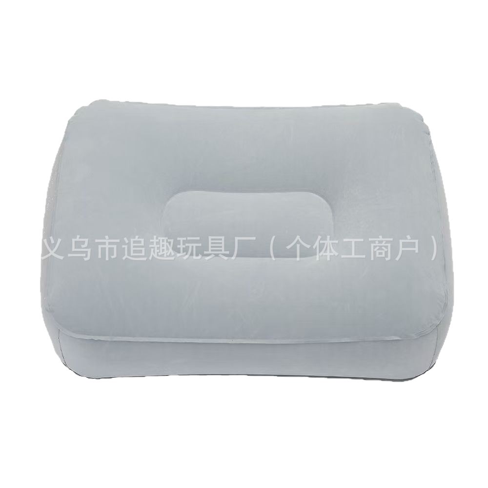 Flocking Inflatable Pillow Foot Cushion Stool Foot Cushion Foot Foot Step Stool Travel Air Cushion Car Stool Car Pillow Portable
