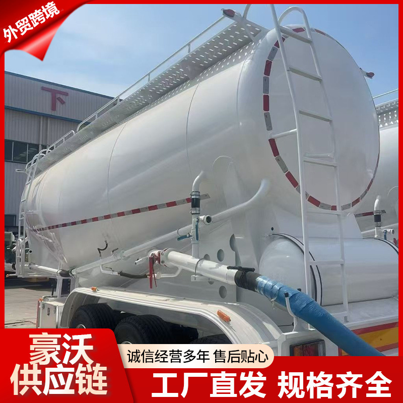 Cross-Border 50-Cubic Bulk Cement Tank Truck Dry Mixed Mortar Tank Transport Truck Powder Material Tank Truck Main Vehicle Power Take-Off