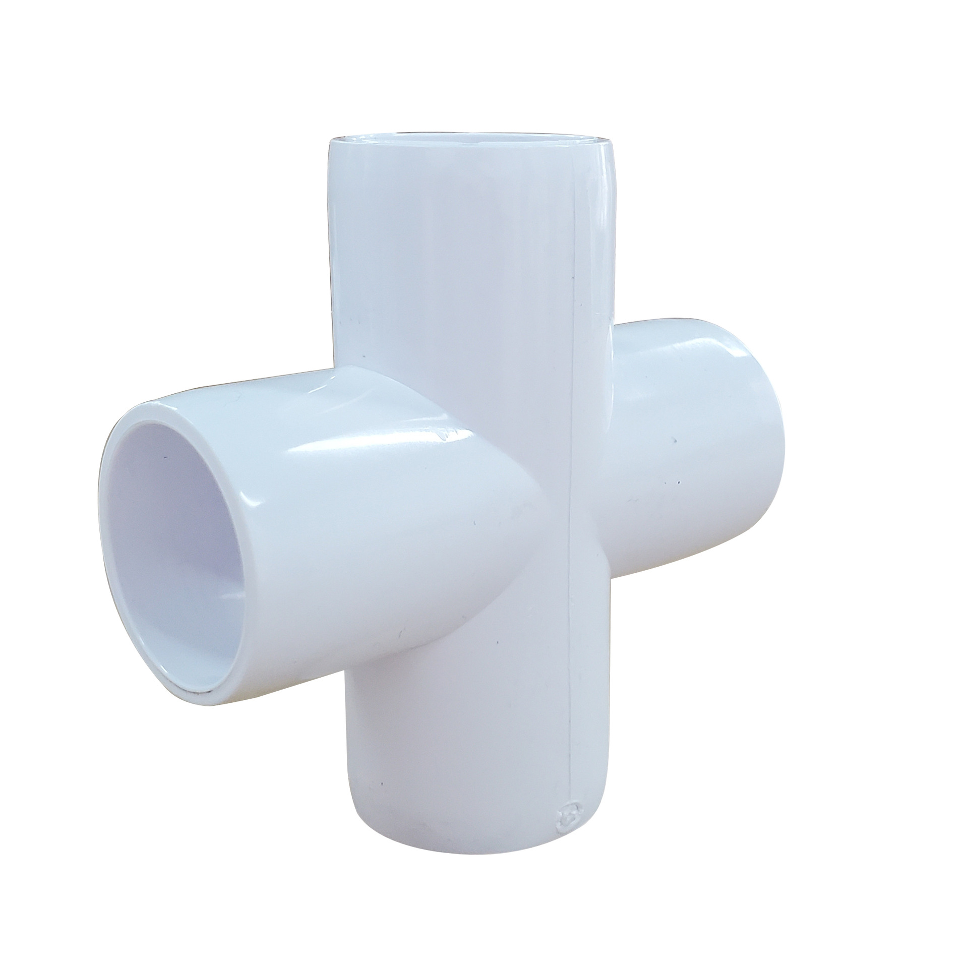 Cross-Border American Standard Furniture Grade Astm Sch40 Furniture Grade Upvc Cross Plane Four-Way Pipe Fittings Four-Way Cross