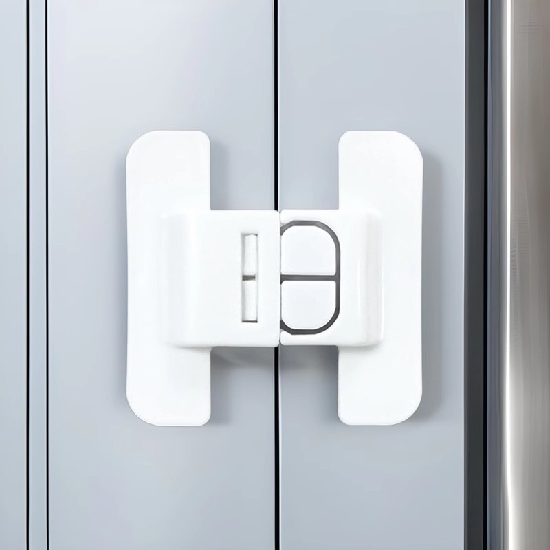 Child Safety Lock Refrigerator Door Closer Multifunctional Cabinet Door Anti-Opening Buckle Self-Adhesive Refrigerator Lock Universal Type