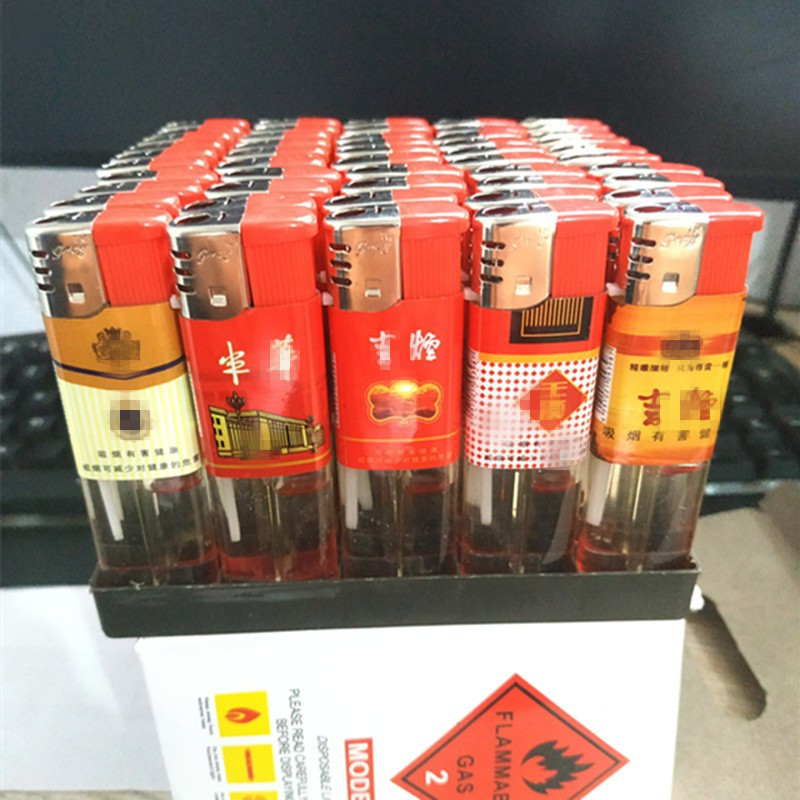 Одноразовая обычная пластиковая зажигалка оптом персонализированная 909 для супермаркетов и магазинов удобств 50 штук