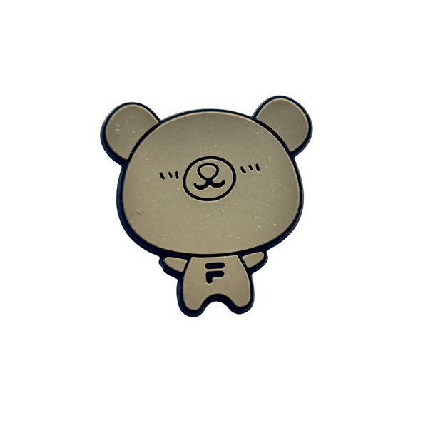 Pvc Soft Plastic Drip Plastic Label Silicone Label Plus Adhesive Rubber Label Gloves Shoe and Hat Rubber Stamp Source Factory