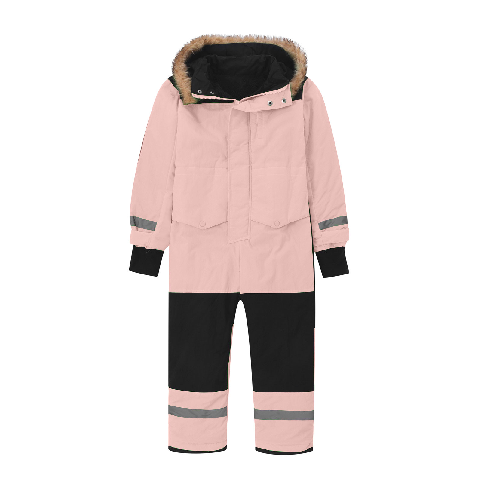 New product in stock factory direct foreign trade cross-border outdoor one-body ski clothing waterproof fleece-lined thick warm boys and girls