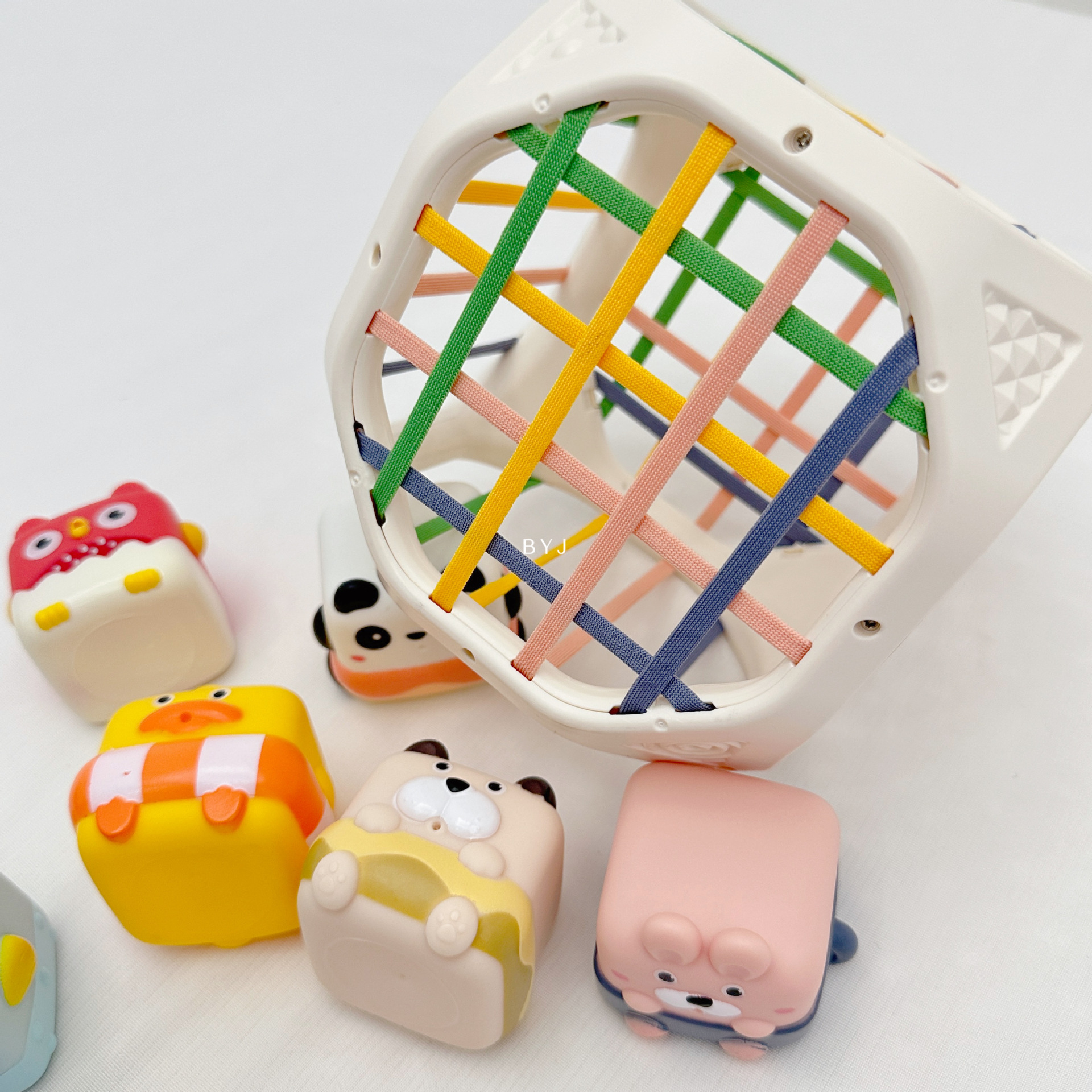 Cross-border Amazon rainbow Selle baby early education shape color hand fine action sensory training toys