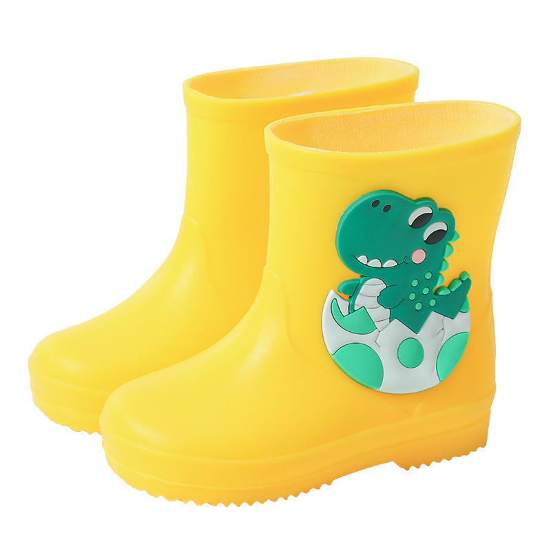 Children's Rain Boots New Cartoon Cute Boy Baby Rain Boots Girl Student Kids Toddler Water Shoes Waterproof Rubber Shoes