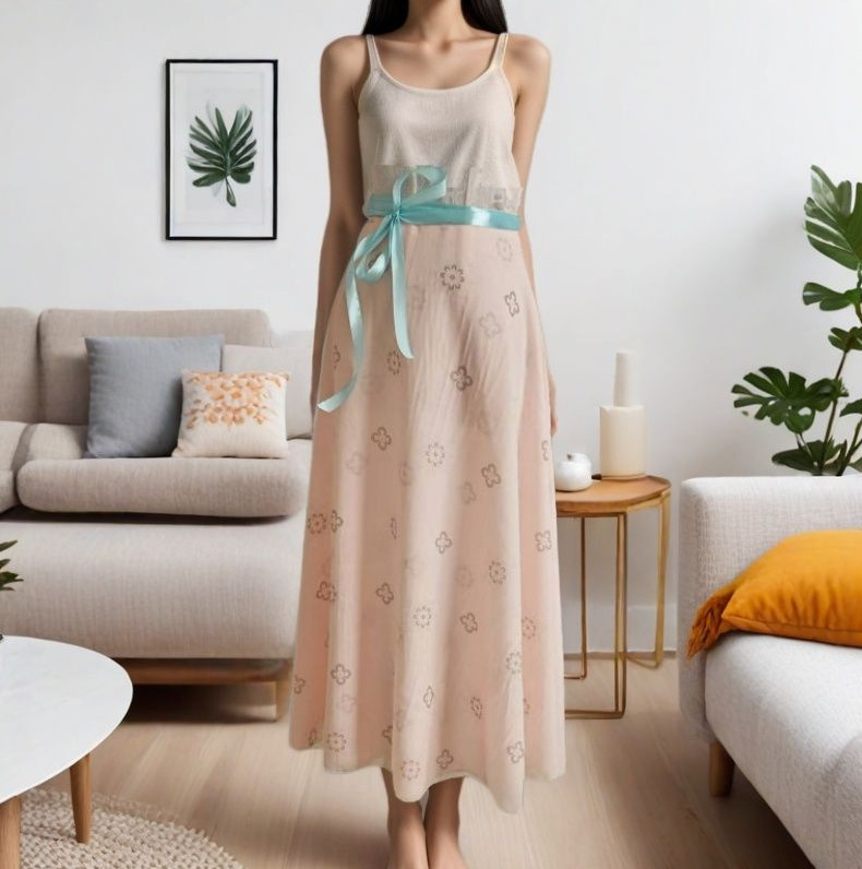 Adult Ballet Dress One-piece Lace-up Half-length Chiffon Apron Dancing Clothes Training Dress Long Dress Portrait Dress for Women