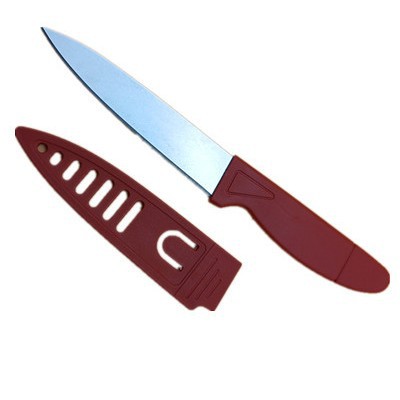 Factory wholesale small red knife fruit knife peeling knife picnic knife stainless steel portable fruit knife melon knife