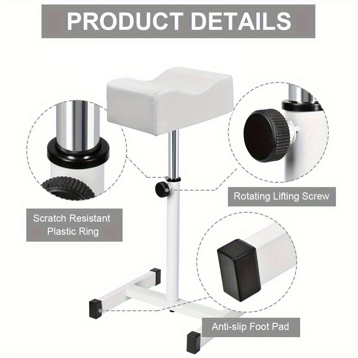 Nail Salon Pedicure Stool Simple Modern Stool Foot Massage Adjustable Foot Pedal Tool