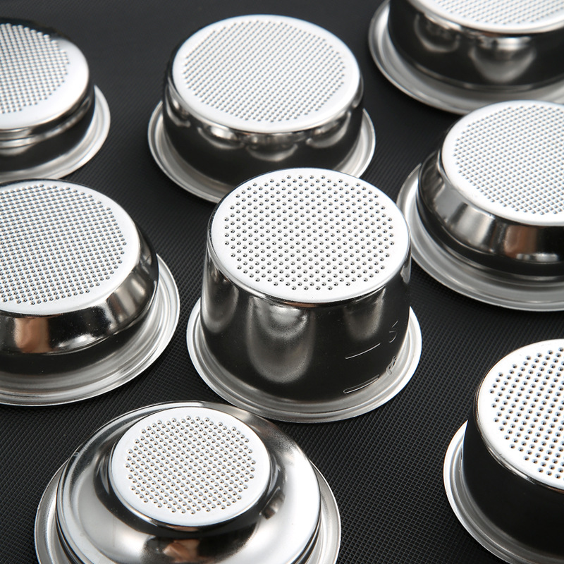 Coffee machine single double powder bowl blind Bowl blind film bottomless powder bowl 51/58mm Universal powder bowl coffee machine accessories