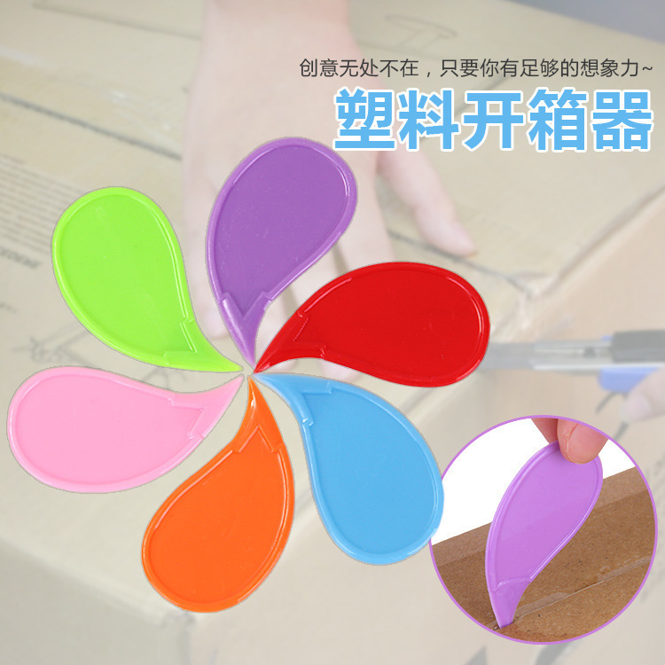 Plastic Box Opener Water Drop Box Opener Logo Express Bag Package Box Opener