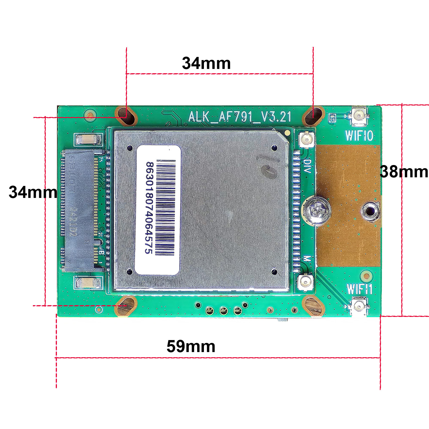 European version -4G routing module AF-791 Aleca 4G module special 4G router module for security monitoring