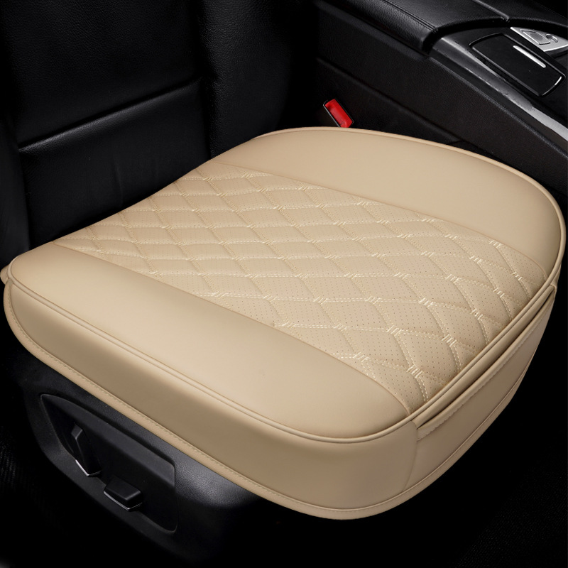 Manufacturers foreign trade cross-border e-commerce hot leather car cushion three-piece single-piece single seat without backrest small three-piece