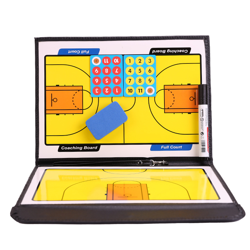 Magnetic Football Tactical Board Zipper Basketball Tactical Board Coach Teaching Folding Tactical Board Game Command Sand Table