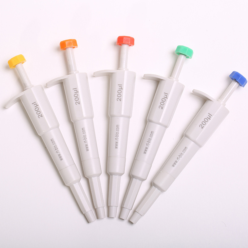Rongtai Color Range Mini Pipette Single Channel Fixed Pipette Transfer Gun Sample Gun