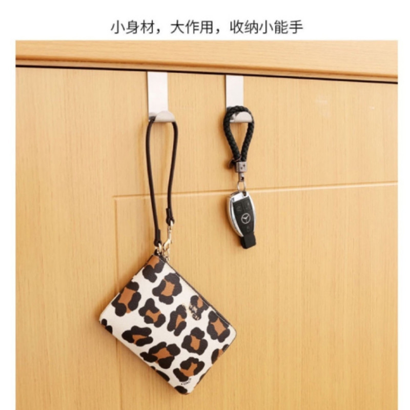 [Source Manufacturer] Z-type Stainless Steel Door Rear Hook Door Back Hanging Cap Creative Seamless Nail-free Hook