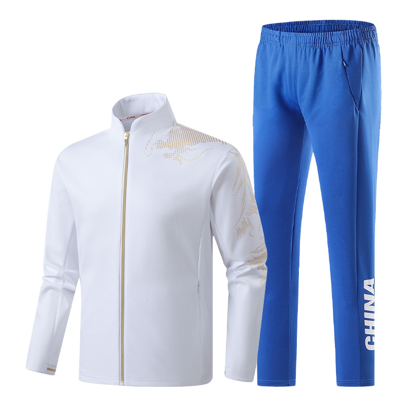 99808 Sportswear Family Wear Large Spot Outdoor Collective Men's and Women's Long-Sleeved Pants Suit