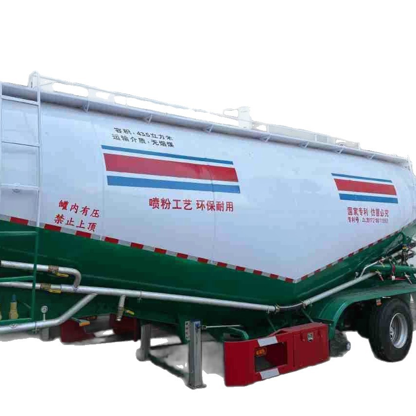 Cross-Border 50 Cubic Bulk Cement Tank Semi-Trailer Bulk Granular Urea Tank Dry Mixed Mortar Tank Calcium Hydroxide Tank