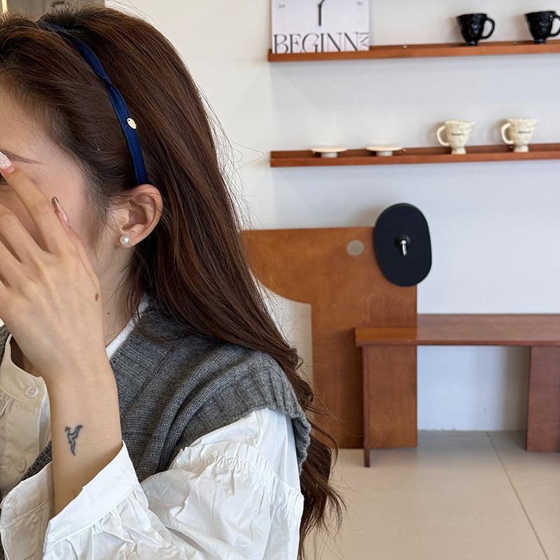 Design Advanced Spiral Pressure-Sensitive Hair New Headband Headband for Women, Versatile Face Wash Hair, Retro Korean Style