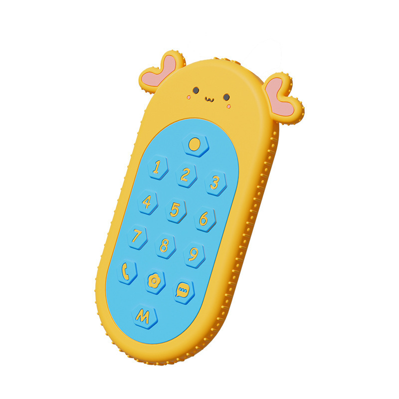 2023 Amazon's Hottest Kidsren's Baby Teething Tool Food-Grade Silicone Teether Toy Educational Soft Glue