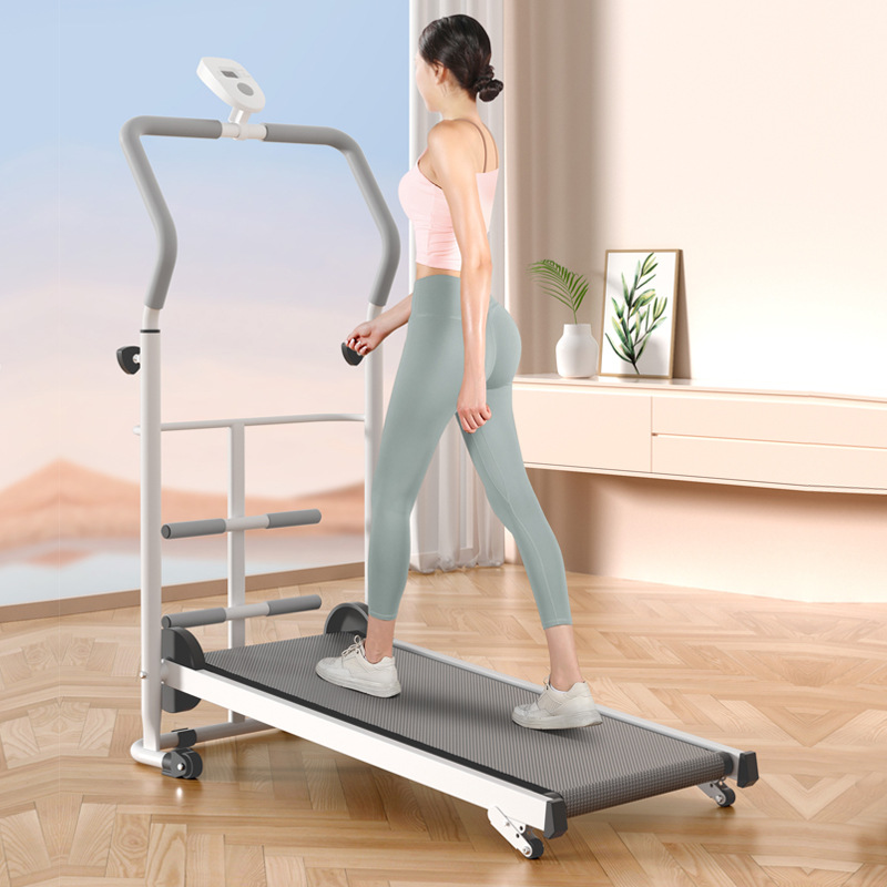 Беговая дорожка для дома, двухколесная, складная, бесшумная, механическая, многофункциональная спортивная платформа