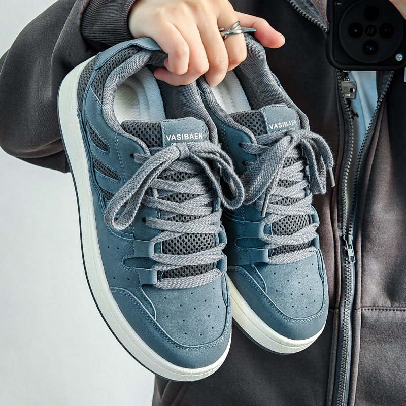 Vasibaen Moral Training White Shoes for Men 2024 Autum New Versatile Casual Canvas Shoes for Men Ins Niche Design