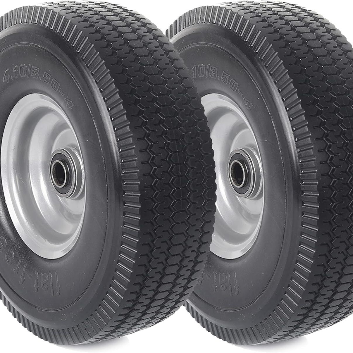 10inch Solid Wheel Replacement Is Suitable for Flat Air-Free Tires and Wheels with Specifications of 4.10/3.50-4