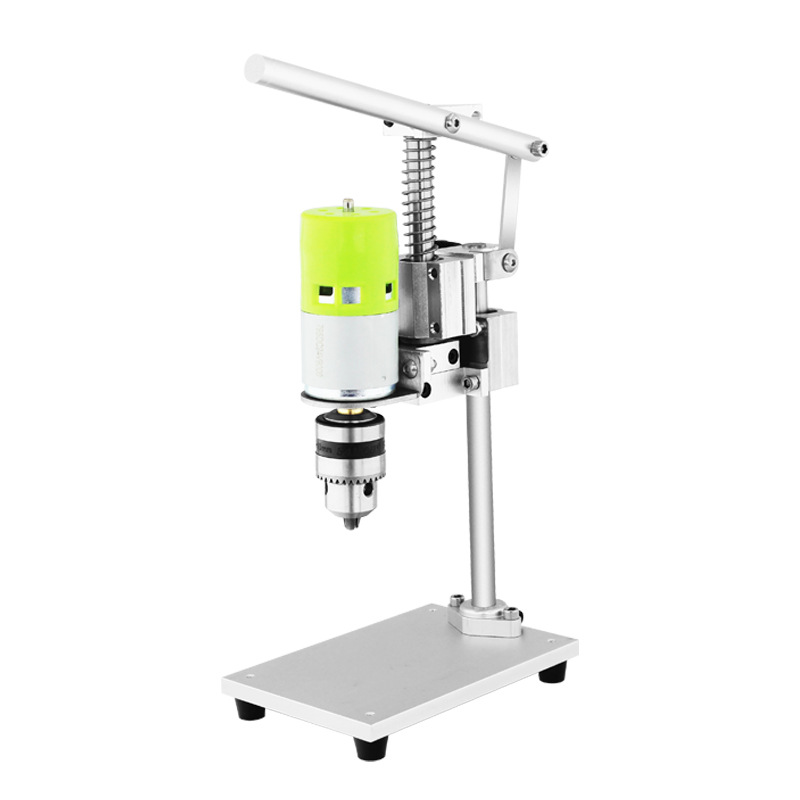 Miniature Mini Bench Drill Drilling Machine Milling Machine Small Drilling and Milling Machine Household Multifunctional Wen Play 220V Drilling Machine DIY Type