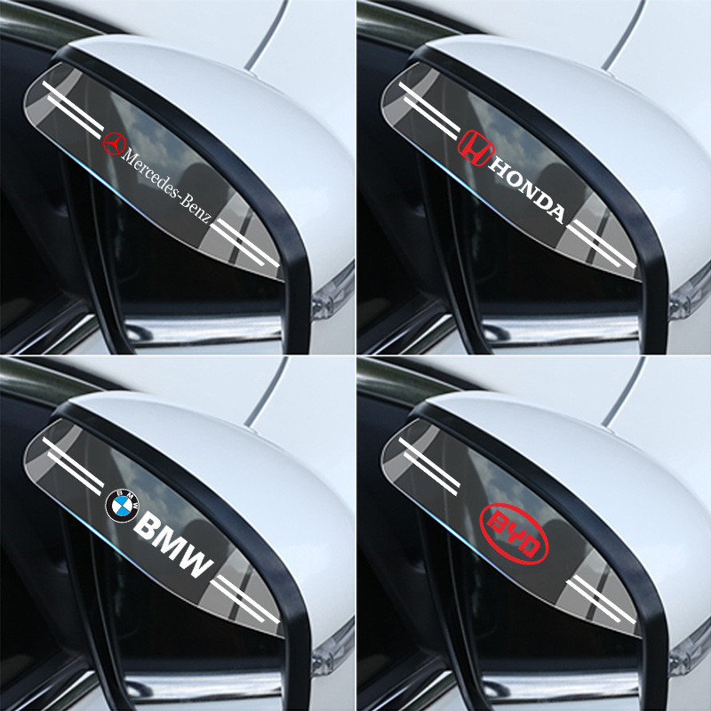 Car rearview mirror transparent rain eyebrow rearview mirror anti-rain shield rain shield windshield window modification supplies