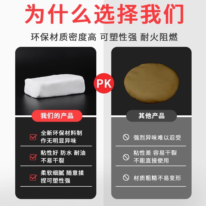 Air Conditioning Hole Sealing Glue Household Sewer Pipe Sealing Glue Wall Hole Dormitory Air Conditioning Hole Sealing Rubber Glue